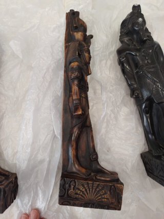 Tre Statue Egiziane da Collezione