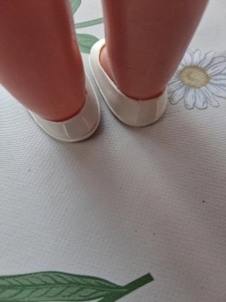 Zapatos Nancy Blanco Botón Dorado