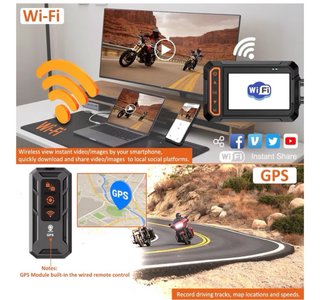 Dashcam Moto Delantera y Trasera 1080P