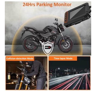 Dashcam Moto Delantera y Trasera 1080P