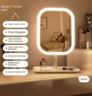 Espejo Tocador con Luz LED Blanca