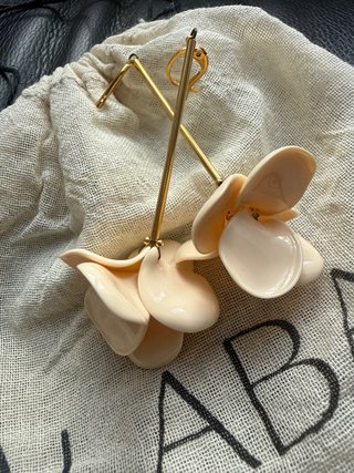 Pendientes Malababa Flor Maquillaje Dorados
