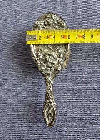 Cepillo plata 925 Leoncio Meneses S. XIX antiguo