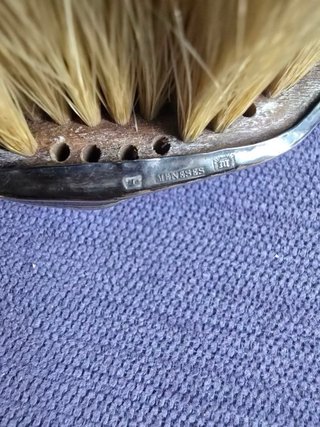 Cepillo plata 925 Leoncio Meneses S. XIX antiguo