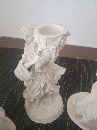 Lote 4 Figuras Mármolina Mujer