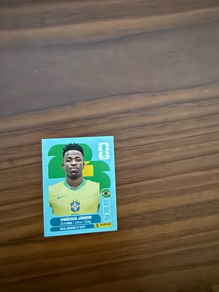 Cromo Mundial Vinicius Jr. Brasil Panini
