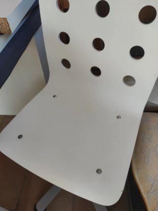 Silla de escritorio blanca