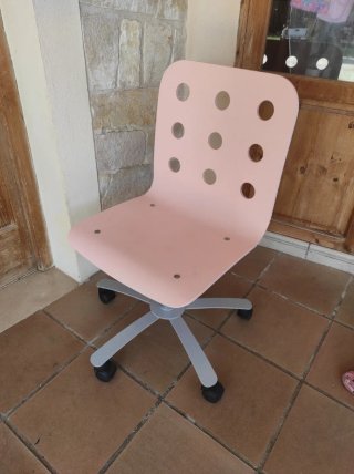 Silla de escritorio blanca