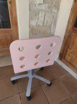 Silla de escritorio blanca