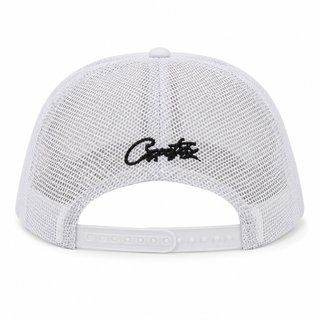 Gorra Trucker Premium Blanca Bordada – Rejilla