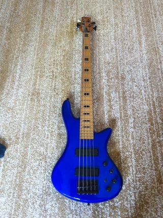 Bajo Luthiers Bartolini Azul 5 Cuerdas
