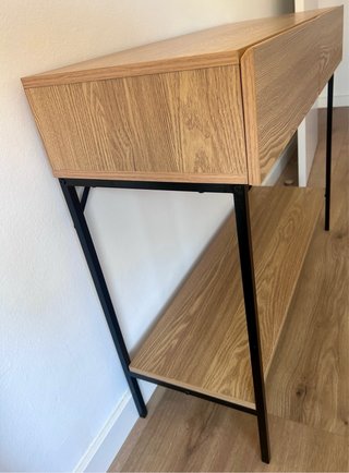 Consola recibidor madera y metal