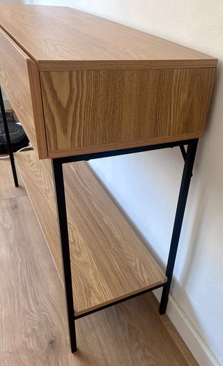 Consola recibidor madera y metal