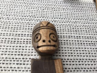 4 Figuras Africanas de Madera Tallada