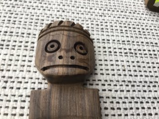 4 Figuras Africanas de Madera Tallada