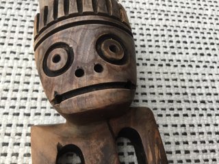 4 Figuras Africanas de Madera Tallada