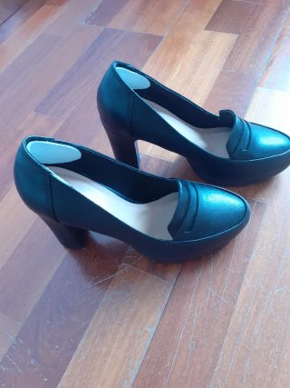 Zapatos tacón Anna Field negros talla 36