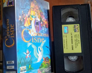 Película VHS La Princesa Cisne Disney con sello