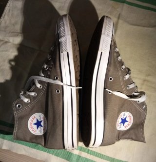 Converse Scarpe Alte grigio 43