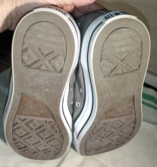 Converse Scarpe Alte grigio 43
