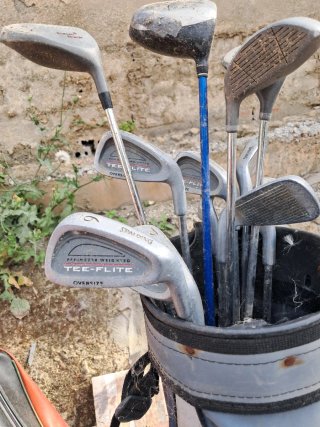 Juego de palos de golf XXIO, Spalding y Forgan
