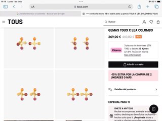 Pendientes Tous XL Colombo