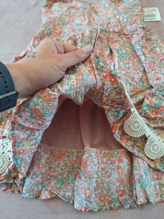 Abito corto floreale Zara S