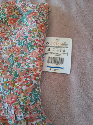 Abito corto floreale Zara S