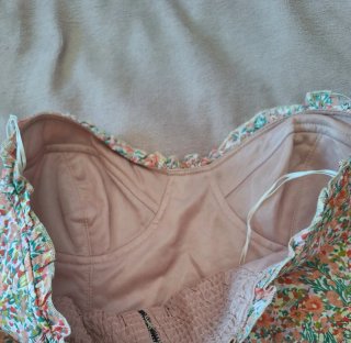 Abito corto floreale Zara S