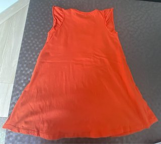 Vestido naranja niña T6 animales