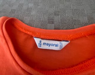 Vestido naranja niña T6 animales