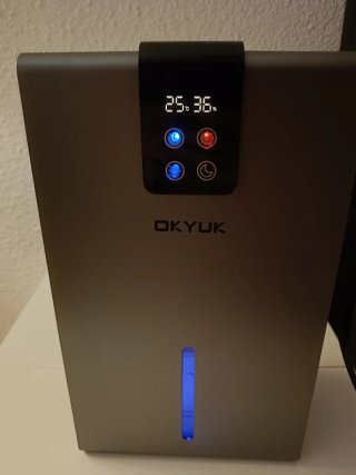 Deshumidificador OKYUK Plata y Negro