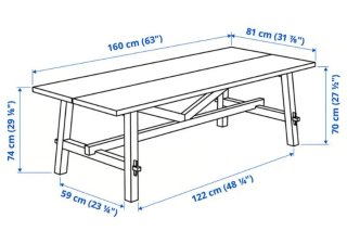 Mesa Comedor Madera Acacia 4 Comensales