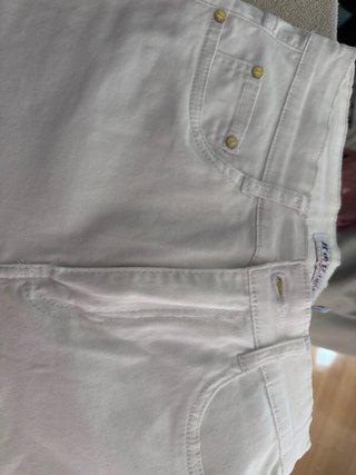 Pantalón corto blanco mujer