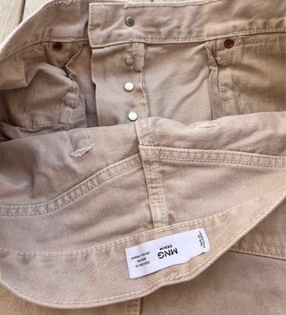 Falda vaquera beige chica