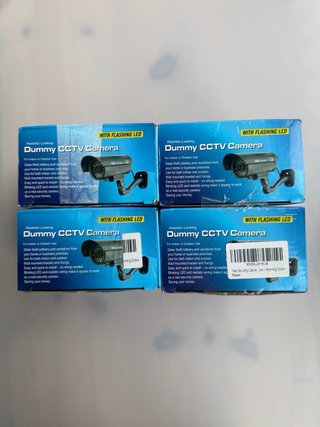4 Cámaras CCTV Falsas con LED