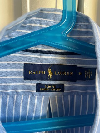 Camisa Ralph Lauren Rayas Azul y Blanco