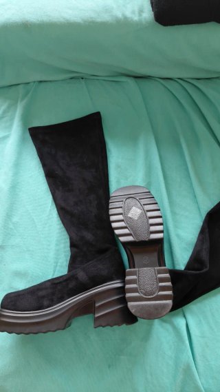 Botas altas negras plataforma talla 37