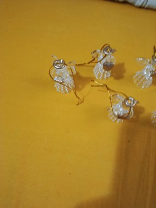 Collezione 5 angeli in cristallo decorativi