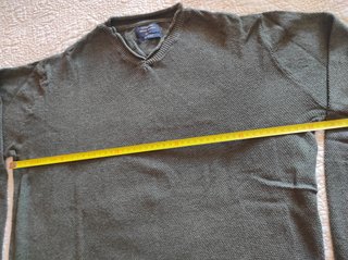 Maglia slim fit cotone verde taglia M