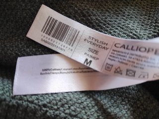 Maglia slim fit cotone verde taglia M