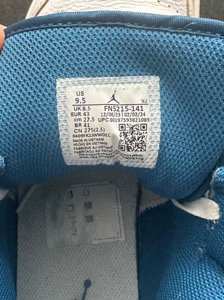 Nike Jordan 1 Mid 43 Bianco Blu