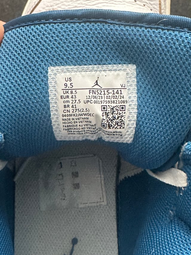 Nike Jordan 1 Mid 43 Bianco Blu