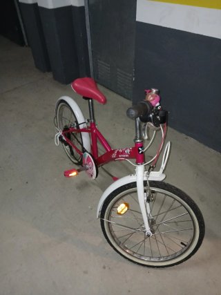 Bicicleta Infantil Rosa Decathlon 20 Pollici