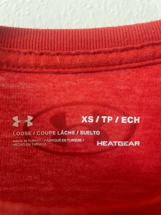 Camiseta Under Armour Roja Talla XS