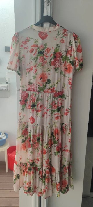 Vestido largo floral Zara T/XS