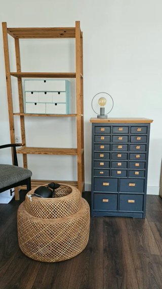 Mueble de cajones vintage industrial