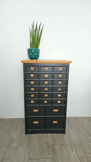 Mueble de cajones vintage industrial