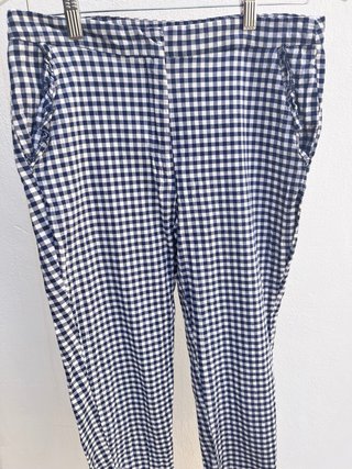 Pantalones cuadros vichy talla L