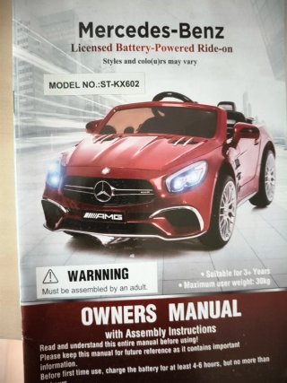 Coche eléctrico infantil Mercedes con mando